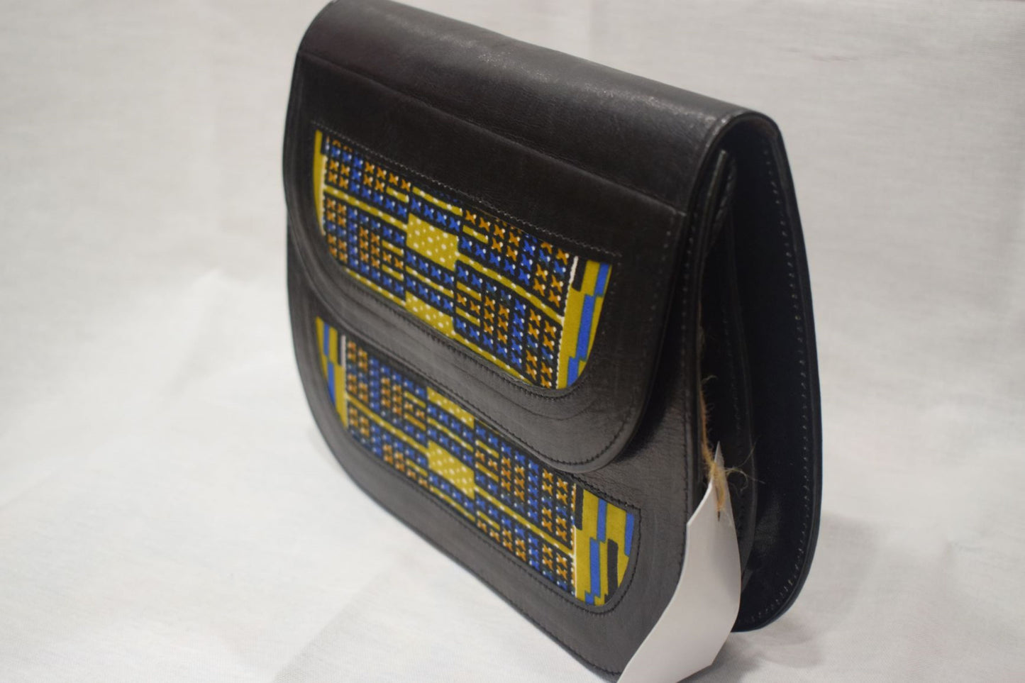 Bolso wax y cuero negro rafet10