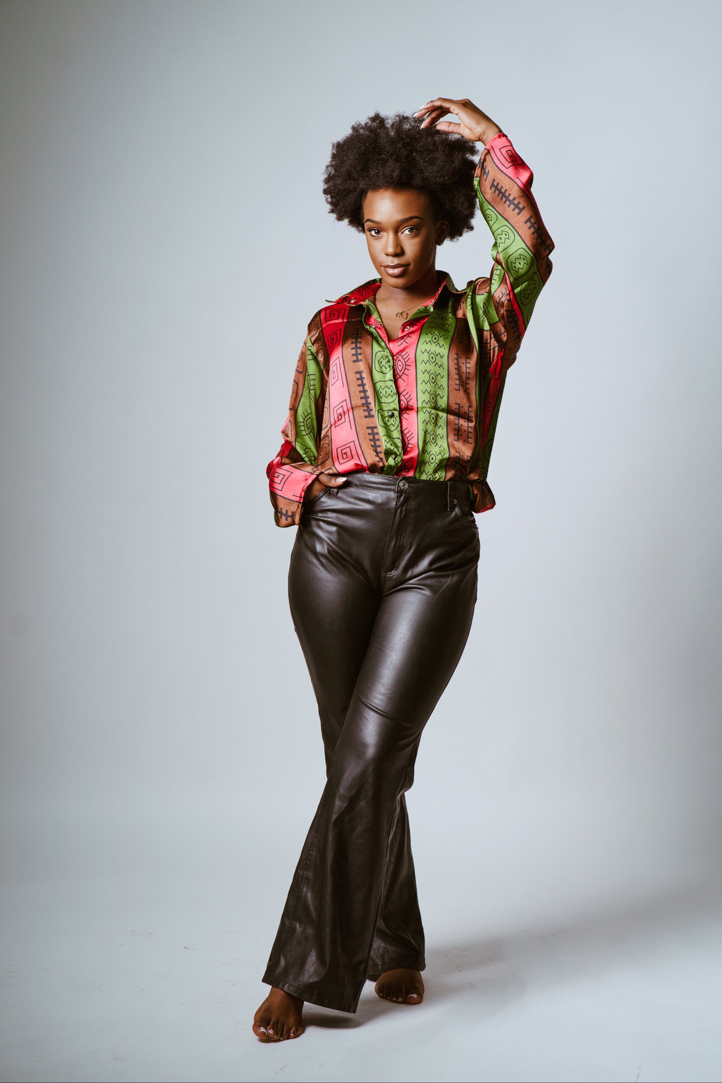 Camisa seda wax jogama 13