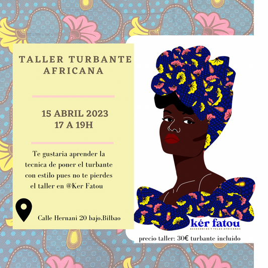 Taller de turbantes africanos