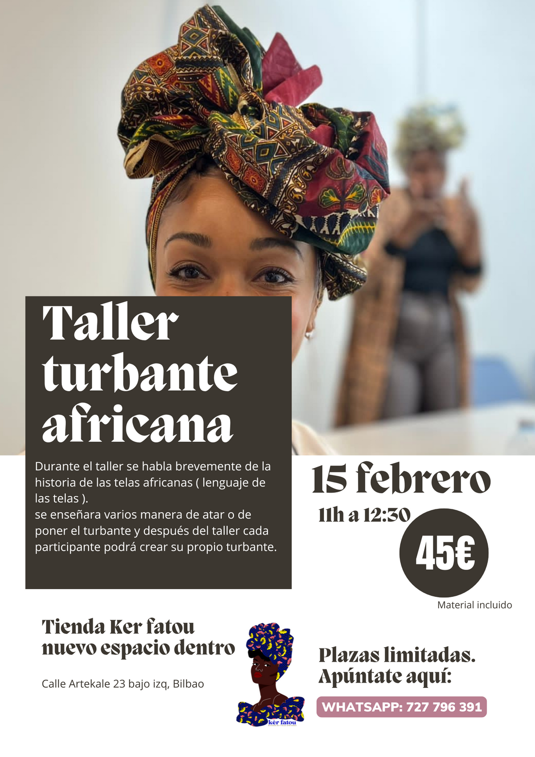 Taller Turbante Africana