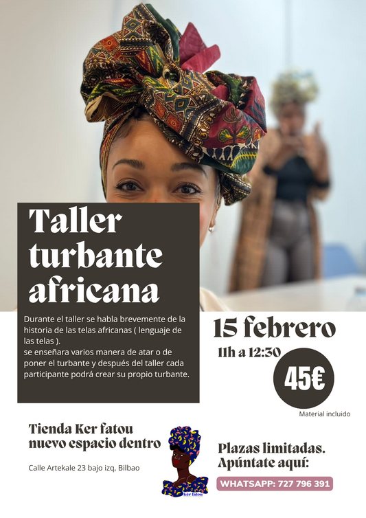 Taller Turbante Africana