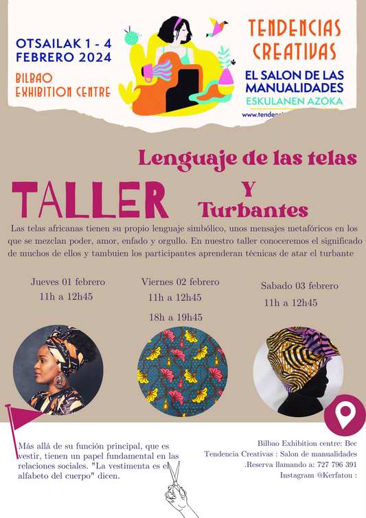 Taller de turbantes africanos