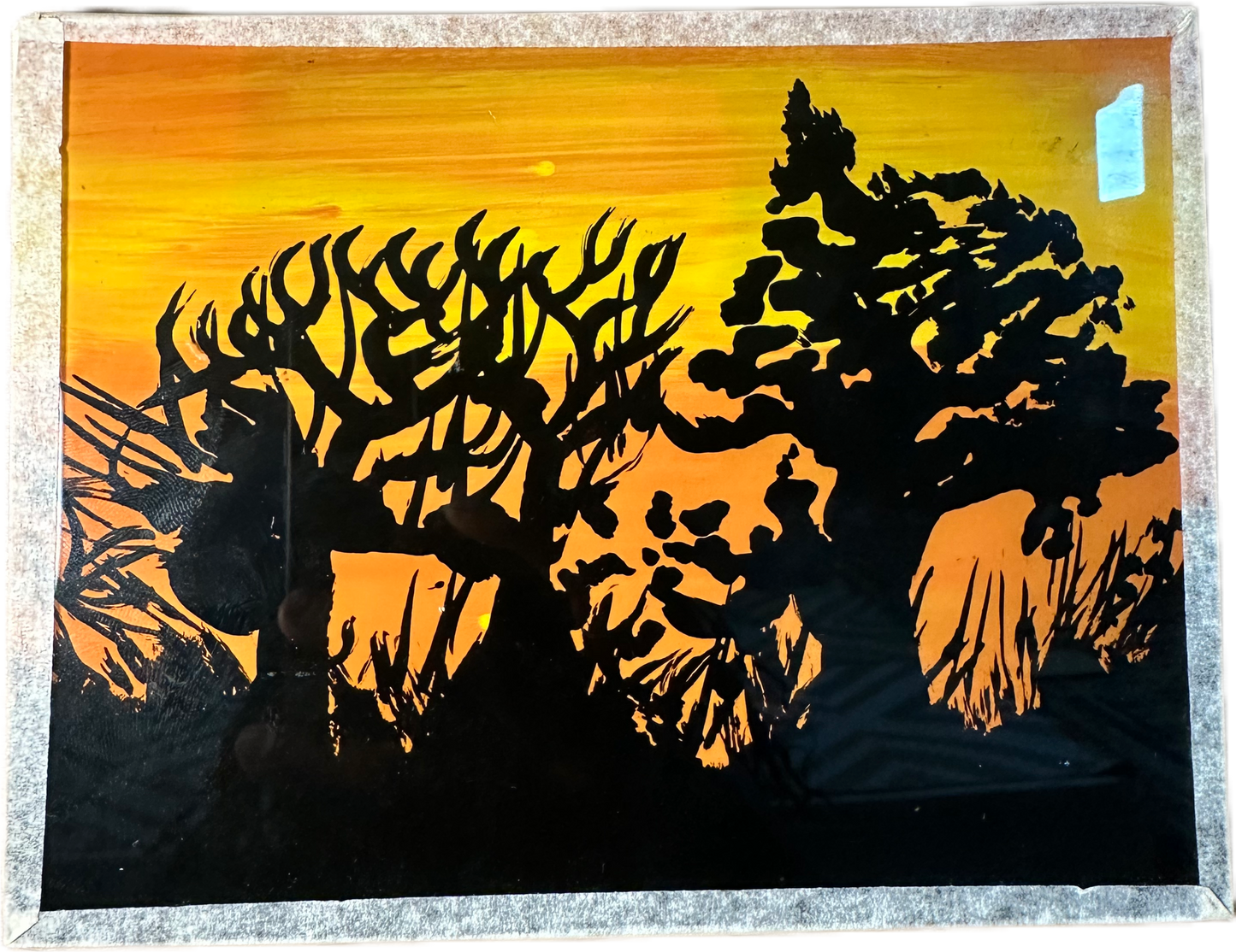 Pintura sobre cristal 1