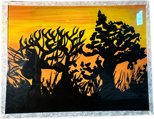 Pintura sobre cristal 1