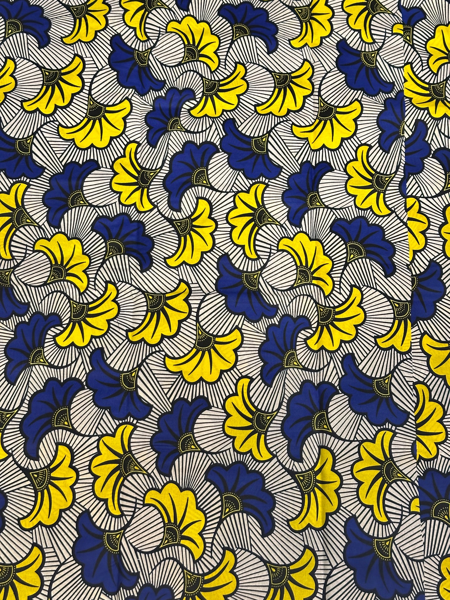 Fondo blanco flor amarillo y azul