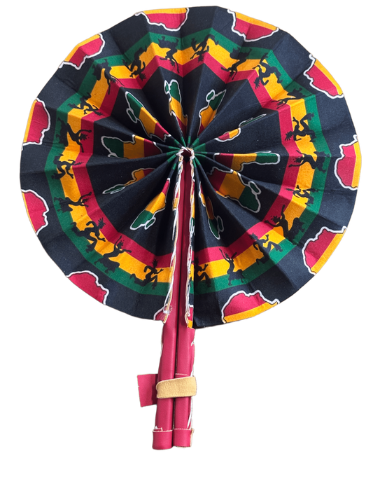 Abanico tela africana