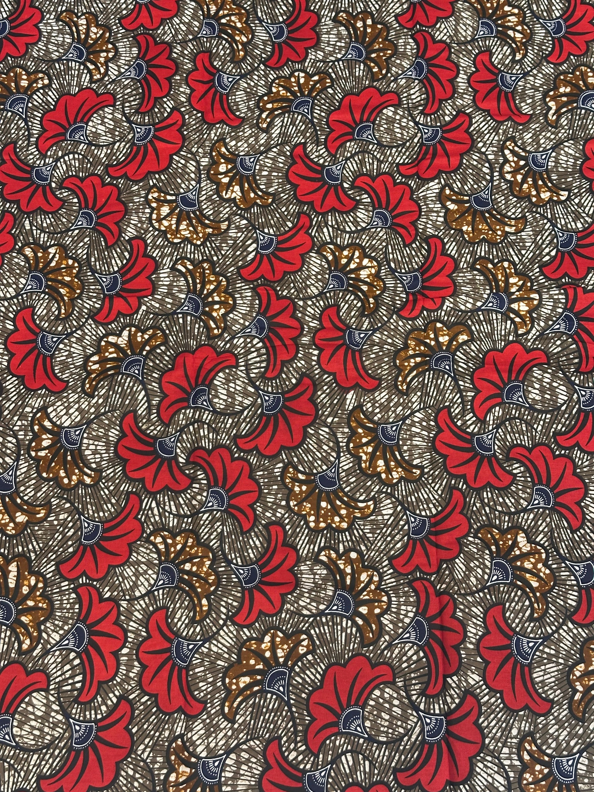 Fondo gris, flor rojo y maron 