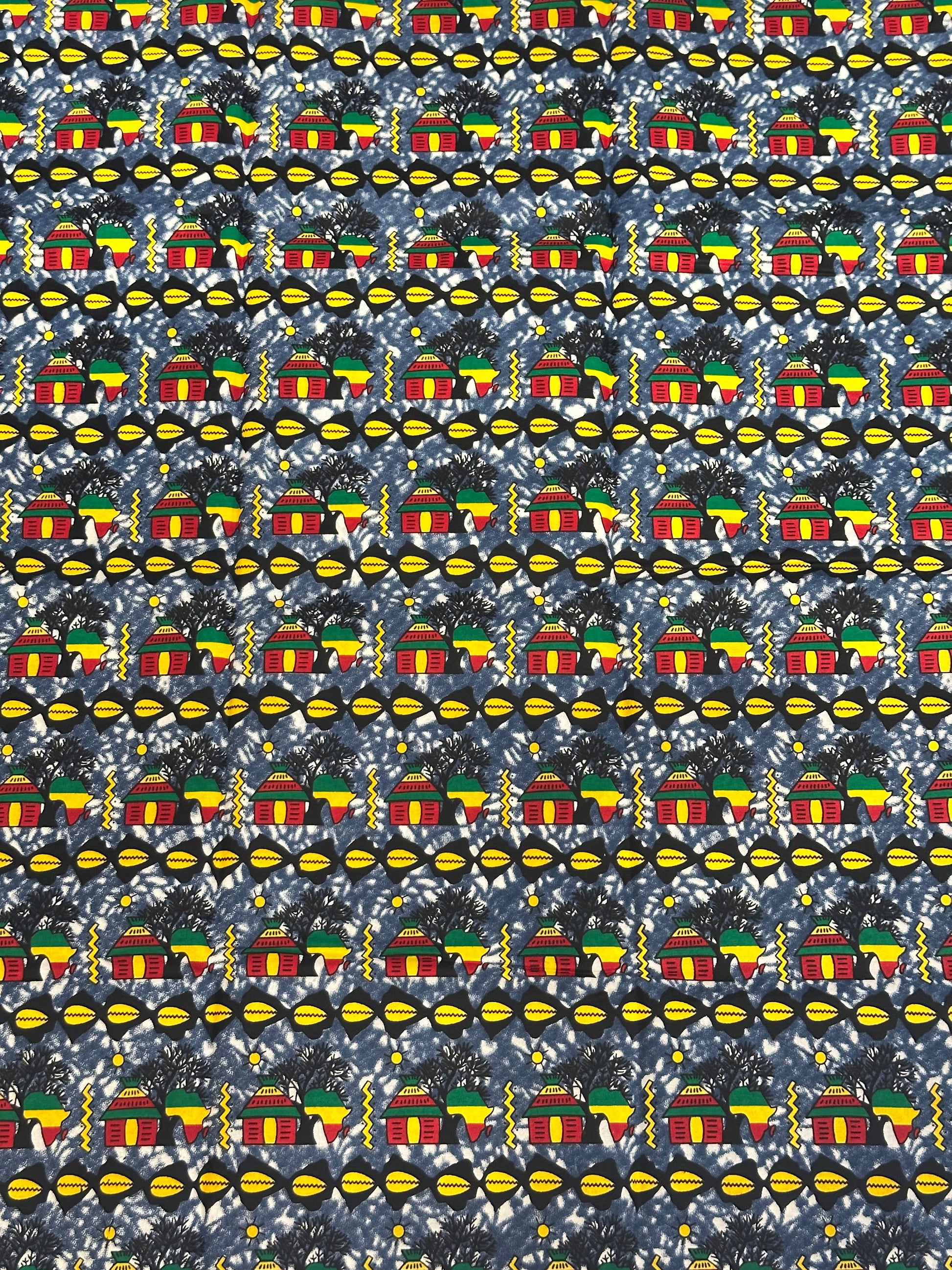 Telas africanas wax rasta fari