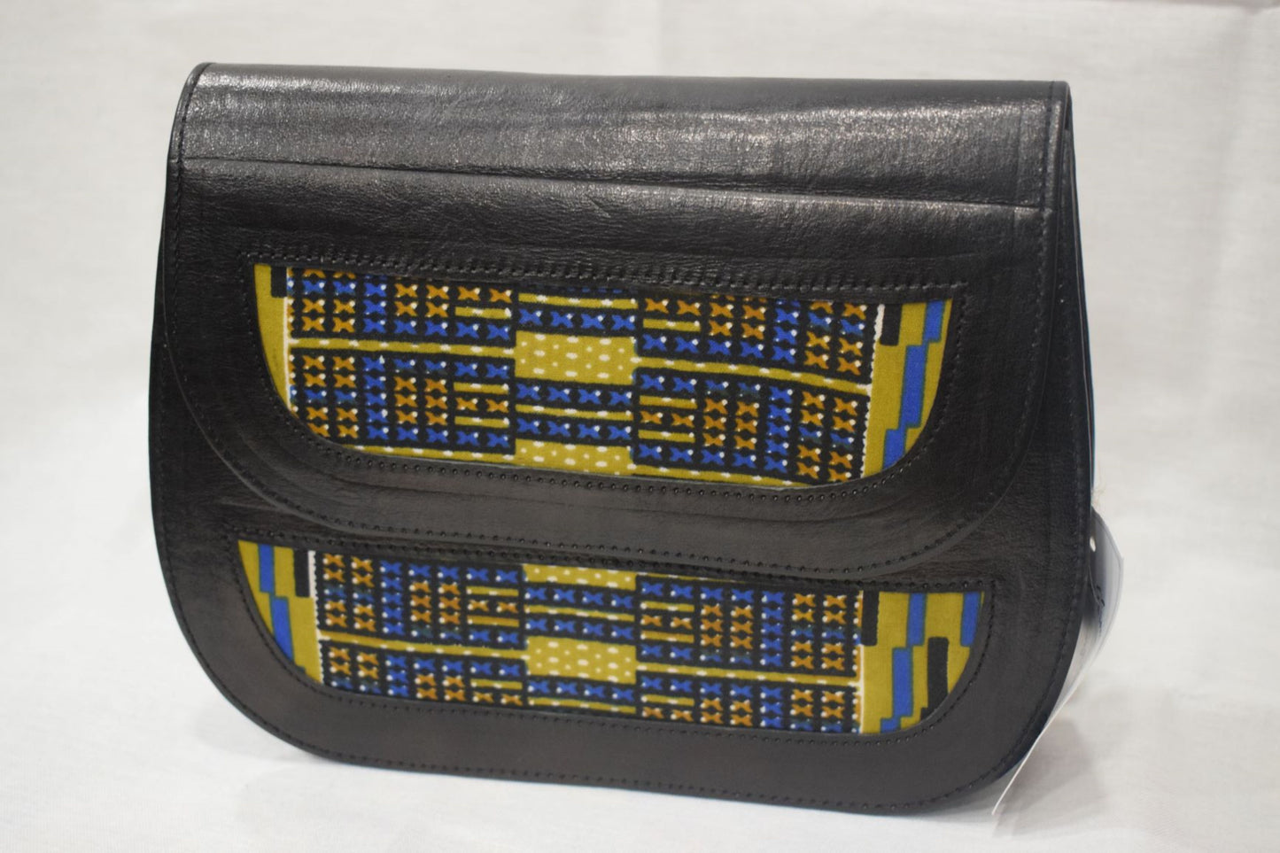 Bolso wax y cuero negro rafet10